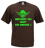 Master Yoda Unisex T-Shirt Star Wars Spruch gefurzt du hast ich rieche! Braun-XXL