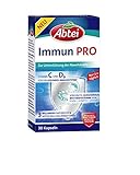 Abtei Immun PRO - Nahrungsergänzungsmittel zur Unterstützung des Immunsystems mit Vitamin C und D, Milchsäurebakterien und Inulin - 1 x 30 Pulver-Kapseln