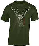 Jäger T-Shirt Männer - Hunting Passion - Geschenk für Jäger - Jagd Tshirt Herren - Jäger Kleidung Jagd Zubehör (Army 3XL)