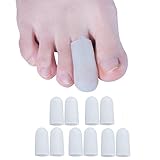 Sumiwish 10x Zehenkappen, Zehenschutz Silikon, Silikon Zehenkappen Großer Zeh für Laufen, Gehen, Verhindern Blister