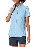 Amazon Essentials Short-Sleeve Classic Fit Outdoor Shirt with Chest Pockets Hemd, Blau, L
