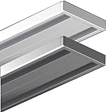 Garduna 540cm | Weiss | Gardinenschiene Vorhangschiene| Aluminium | 1- oder 2-läufig