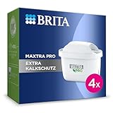 BRITA Wasserfilter Kartusche MAXTRA PRO Extra Kalkschutz – 4er Pack – Original BRITA Ersatzkartusche für ultimativen Geräteschutz und Reduzierung von Kalk, Verunreinigungen, Chlor & Metallen