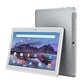 Tablet 10 Zoll TOSCiDO 4G LTE,Octa Core 2.0GHz,MTK6762 CPU,Android 10 Tables PC,Dual SIM,WiFi,4GB RAM,64GB und Erweiterbare 128GB SD,GPS,Bluetooth,Type-c,6000mAh-Silber