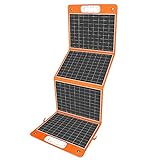 JYLFDBOK Faltbares 100-W-Solarladegerät mit wasserdichtem IPX4-Solarpanel in USB/QC/DC-Ausgängen, perfektes Solarladegerät für Camping