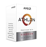 AMD YD220GC6FBBOX Athlon 220GE 2 Core 4-Thread-Prozessor mit Radeon-Vega-Grafik