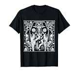 Satanic Okkult Dark Art Evil 666 Pentagram Baphomet T-Shirt