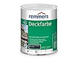 Remmers Deckfarbe anthrazitgrau (RAL 7016), 0,75 Liter, Deckfarbe für innen und außen, Wetterschutzfarbe viele Untergründe, hochdeckend, w