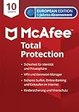 McAfee Total Protection 2022 | 10 Geräte | 1 Jahr | Virenschutz-Software, Web-Schutz, Kennwort-Manager, Mobilgeräteschutz, Kindersicherung | PC/Mac/Android/iOS | Edition für Europa | Per Post