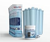 10 Wasserfilter Filterpatron kompatibel mit Jura Claris Blue 10er-set Filterpatrone inkl. 2-Phasen Reinigungstabletten (40 Tabs)