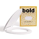 Bold O-Form Toilettendeckel mit Absenkautomatik - Klobdeckel mit Softclose - WC-Sitz - bruchsicher - Klobrille - Abnehmbar - kein knallen – weiß