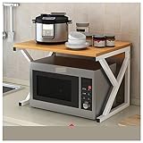 Küchenregal für Mikrowelle, Backofen mit Aufbewahrungsregal für Toaster, platzsparendes Küchenregal für Mikrowelle und Kü