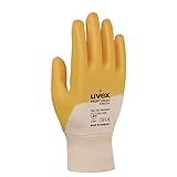 Uvex 60148 8 Profi Ergo enb20 Sicherheit Handschuh, Größe: 8, weiß, orange