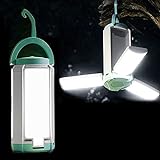 BMDHA Camping Licht LED, Einstellbare Helligkeit Faltbar Camping Leuchte, USB wiederaufladbar zum Aufhängen im Freien Outdoor Lampe für Notfall, Mobile Beleuchtung, Camping im Freien