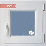 PVC-Fenster, praktisch, oszillierend, rechts, 600 x 600 cm, 1 Blatt mit Glas (Climalit Matte)