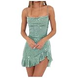 Generisch Abendkleid Damen - Meerjungfrau Abendkleid V-Ausschnitt Rückenfrei Cocktailkleider Elegant Schulterfreies Kleid Ballparty, Kostüm, Übergröße für Frauen Hochzeitsgastk