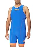 ARENA Herren Triathlon-Anzug Herren Triathlon Anzug St 2.0 mit Rückenreißverschluss, Royal/Orange, XL, 001510