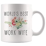 Weltbeste Arbeitsfrau Lustiges Kaffeetassengeschenk für Chefgeschenk für Mitarbeitergeschenk für ihren Knebel Neuheitsgeschenk für Frau 11 Unzen Kaffeetasse