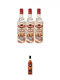 Rushkinoff Vodka & Caramello 3 x 1,0 Liter + Vodka Caramelo Artemi 0,7 Liter 24%