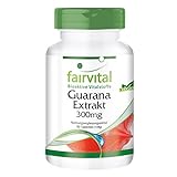 Guarana Tabletten - 300mg Guarana-Extrakt pro Tablette - Energizer - HOCHDOSIERT - Paullinia cupana - VEGAN - 90 Tabletten