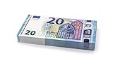 Cashbricks 100 x €20 (Neu 2015) Euro Spielgeld Scheine - verkleinert - 75% Größe