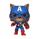 Funko 55506 POP Marvel : Year of the Shield - Captain America Capwolf (Amazon Exclusive)