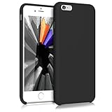 kwmobile Hülle kompatibel mit Apple iPhone 6 Plus / 6S Plus Hülle - Silikon Handy Case - Handyhülle weiche Oberfläche - kabelloses Laden - Schw