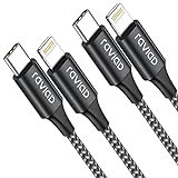 RAVIAD USB C auf Lightning Kabel, [2Pack 2M] Power Delivery iPhone Kabel MFi Zertifiziert Nylon Typ C to Lightning Ladekabel für iPhone 12/12 Pro Max/12 Mini/11/11 Pro/SE 2020/XR/XS/X/8 - Schwarz