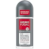 Hidrofugal Men Maximal Schutz Roll-on (50 ml), hochwirksamer Anti-Transpirant Schutz mit langanhaltend frischem Duft, Deo für Männer ohne Ethylalkohol