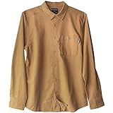 KAVU North Boundry Button Up Shirt l Casual Fit Long Sleeve Button Up Plaid - Bronze-L