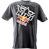 KINI Red Bull Square Tee – Sportliches Herren T-Shirt mit Printmotiv, Kurzarm, Rundhals, Bequem, Freizeit, 100% Baumwolle, Standard Fit - Night Sky