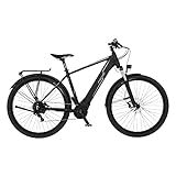 Fischer E-Bike ATB, Terra 5.0i Elektrofahrrad für Damen und Herren, RH 46 cm, Mittelmotor 50 Nm, 36 V Akku im Rahmen, schwarz matt, 29 Zoll
