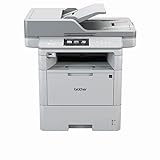 Brother MFC-L6800DW A4 mono Laserdrucker (46 Seiten/Min., Drucken, scannen, kopieren, faxen, 1.200 x 1.200 dpi, Print AirBag für 750.000 Seiten), grau