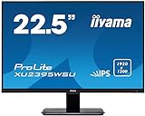 iiyama Prolite XU2395WSU-B1 57,15cm (22,5') IPS LED-Monitor 16:10 (VGA, HDMI, DisplayPort, USB2.0) Ultra-Slim-Line, schwarz