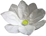 GW Handels UG 10 Stück Wasserlaterne Lotusblüte Seerose Schwimmlaterne Schwimmkerzen Outdoor Laterne mit Teelichter Kerzen Windlicht Weiß