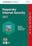 Kaspersky Internet Security 2017 | 1 Gerät | 1 Jahr | PC/Mac/Android | Dow