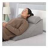 GYAM Foam Bed Wedge Pillow + Headrest Pillow, Ergonomic Orthopedic Incline Cushion System Für Schnarchen Allergien Lesen Schlafen Acid Reflux Reduzieren Sie Hals Und Rückenschmerzen