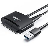 USB 3.0 zu SATA Konverter Adapter für 2.5/3.5 Zoll Laufwerke HDD SSD mit 12V 2A Netzteil…