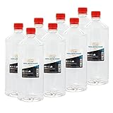 Destilliertes Wasser 8x 1 Liter, Entmineralisiert nach Vorschrift VDE 0510 und DIN 43530