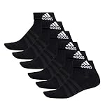 adidas 6 Paar Performance Sneaker / Quarter Socken Unisex Kurzsocke , Farbe:Black, Socken & Strümpfe:40-42
