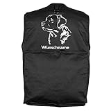 Tierisch-tolle Geschenke Golden Retriever - Hundesportweste mit Rückentasche und Namen (M)