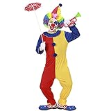 Widmann - Kinderkostüm Clown, Kleid, Hut, Zirkus, Karneval, Mottoparty