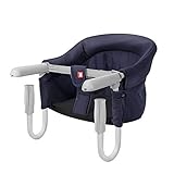 SONARIN Tischsitz Faltbar Babysitz,Baby Hochstuhl für zu Hause und Unterwegs mit Transporttasche,kinderhochstuhl(Blau)