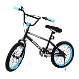 MuGuang Kinderfahrrad für Mädchen und Jungen | BMX 16 Zoll Kinderrad Kinder Freestyle | Fahrrad für Kinder | Risikofrei Testen | 100-120 cm | 2 Pegs | 360° Rotor (Hellblau)