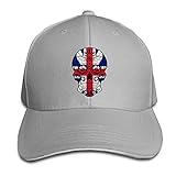 985 Sonnenhut Britische Flagge Zuckerschädel Baseballmütze Casual Baseball Cap Unisex Trucker Cap Für Geschenke Täglichen Gebrauch Laufen