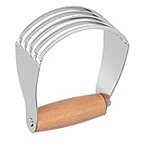 Teigmixer, Edelstahl-Teig und mit Robustem Teigschneider, Professionelle Klingen, Log-Farbmixer-Klingen, 1 (Holz)