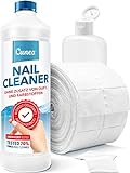 Nail Cleaner für Gelnägel inkl. 500 Zelletten & Dosierflasche - zum entfetten und Reinigen