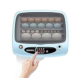 Automatischer Digitaler Eierbrüter 6-36 Eier Vollgeflügel-Hutcher Maschine mit Automatischem Dreher und Temperaturregelung für Hühner, Enten, Gans, Vögel