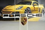 Porsche Schriftzug/Logo PORSCHE schwarz/Heckklappe/rear lid