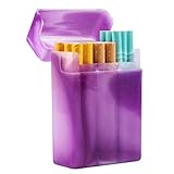 Kunststoff-Zigarettenetui Zigarettendose Zigarettenbox Leichter Edeler Zigarettenkasten Aufklappbarer Deckel Für 25 Einzelne Zigaretten
